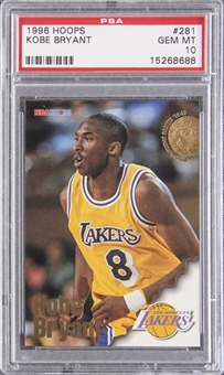1996/97 Hoops #281 Kobe Bryant Rookie Card – PSA GEM MT 10